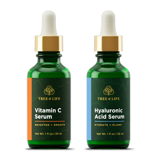 Tree of Life Vitamin C + Hyaluronic Acid Serum Duo Pack